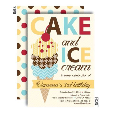 Ice Cream Birthday Party 3rd Birthday Birthday Parties Birthday