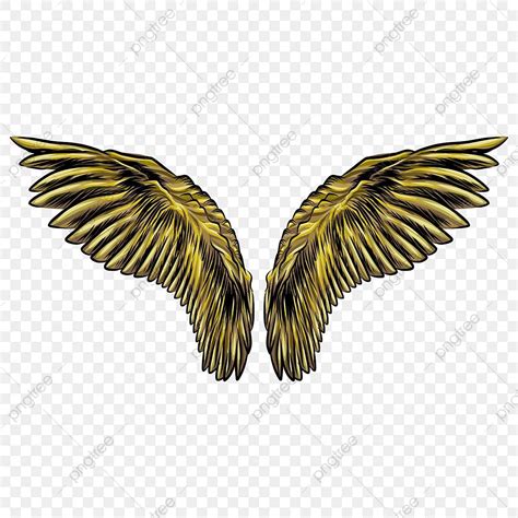 Golden Wings Clipart Vector Luxury Golden Wings Logo Vector Wing