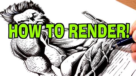 How To Render A Comic Book Drawing In 2020 Tutorial Youtube