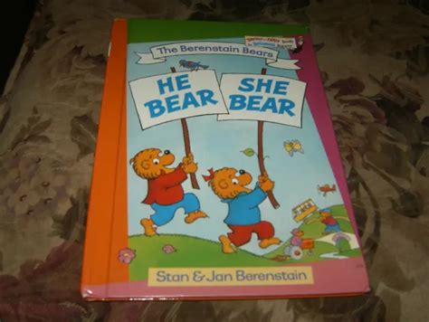 The Berenstain Bears He Bearshe Bear By Stan And Jan Berenstain Hardcover Book 221 Picclick