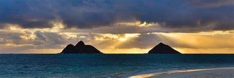 Lanikai Beach Sunrise Panorama 2 Kailua Oahu Hawaii Photograph By