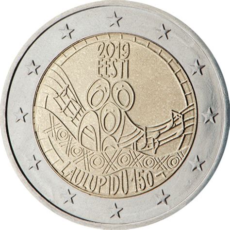 Estonia 2 Euro Coin 150th Anniversary Of The First Estonian Song