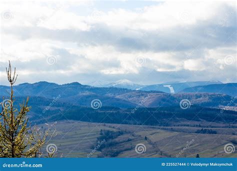 Mountain Green Valley Village Landscape Mountain Valley Town Panorama