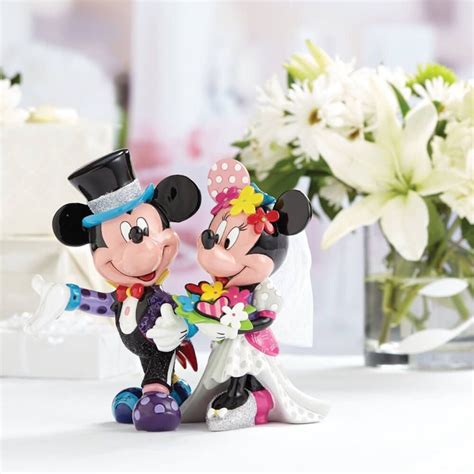 Mickey And Minnie Mouse Wedding Figurine