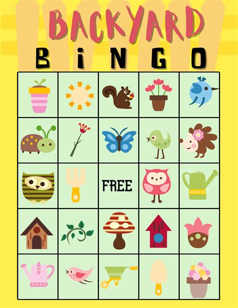 Free Printable Bingo Cards Kids