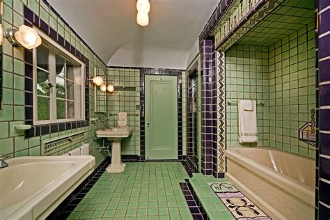 Mi Flint Strong House Bath Art Deco Floor Tiles Art Deco Bathroom Tile