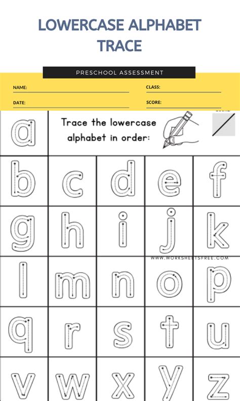 Lowercase Alphabet Worksheets Activity Shelter Alphabet Tracing