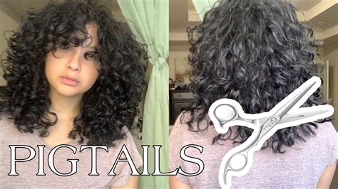 Trying Manes By Mell Pigtails Haircut More Volume Curlystyly