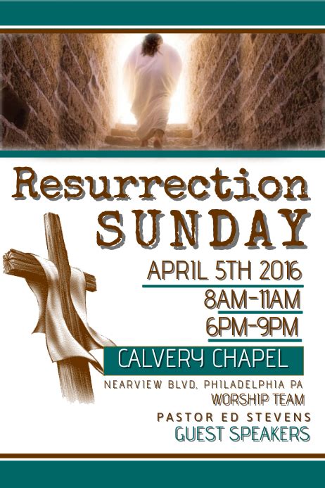 Resurrection Sunday Template Postermywall