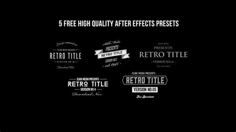 With after effects project files, or templates, your work with motion graphics and visual effects will get a lot easier. Free After Effects Templates: Title and Logo Effects - The ...
