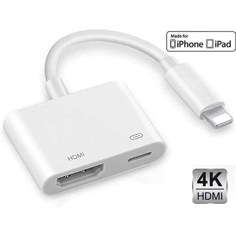 Apple Mfi Certified Lightning To Digital Av Adapter（1080p Hdmi Sync