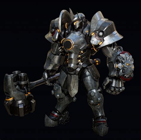 Hey So This Is My Final Model Of Reinhardt My Favourite Character From