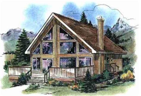 This Is An Artists Rendering Of The Cabin Style House Plans For Small