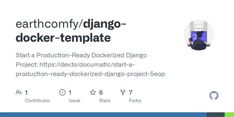 Github Earthcomfy Django Docker Template Start A Production Ready