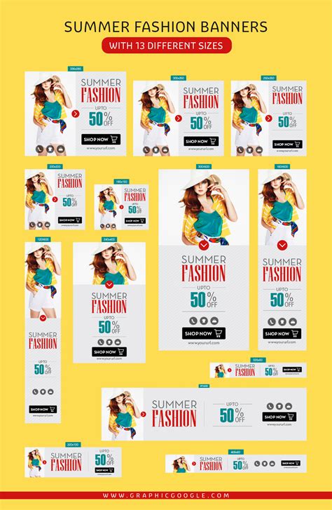 Download and use 200+ google stock photos for free. Free Summer Fashion Banners with 13 Different Sizes ...