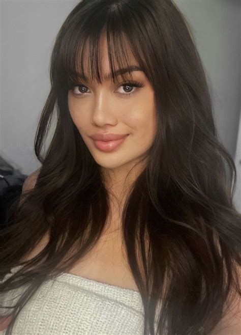 olivia~ trendy bang and hairstyle ideas 2023 in 2023 long hair with bangs bangs with medium