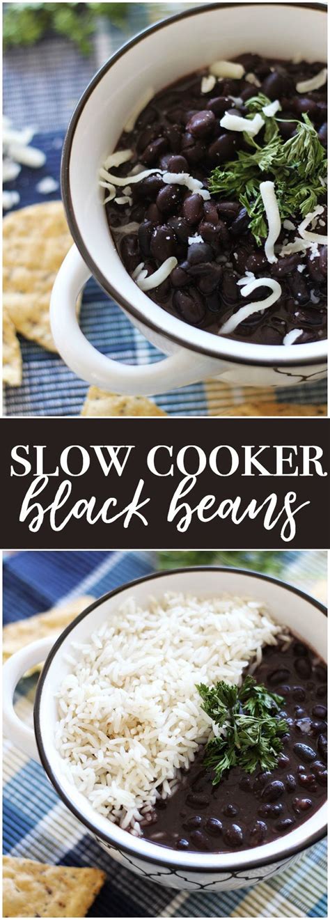 Quinoa and beans are such a great combo if you are looking. Slow Cooker Black Beans | Recipe | Slow cooker black beans ...
