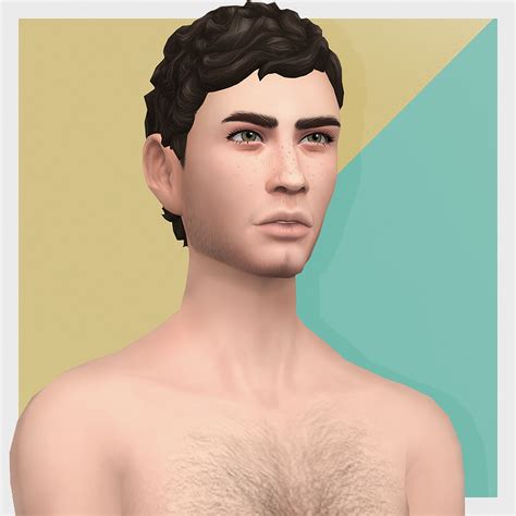 Busted Pixels Sp07 Medium Curly Male Hair Conversion Base Game