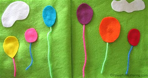 balloons  sew quiet book page