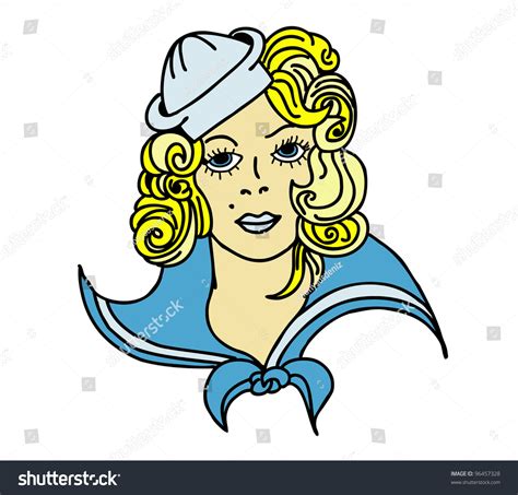 sailor girl stock illustration 96457328