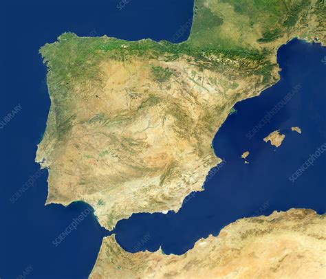 Spain Satellite Image Stock Image E0750100 Science Photo Library