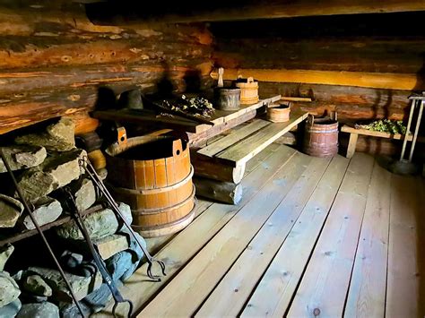 The Inside Of A 1800s Russian Banya The Banya Tradition Is A
