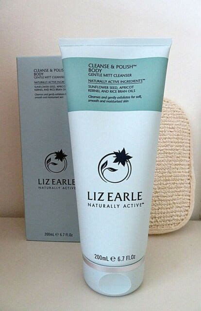 2x Liz Earle Cleanse And Polish Body Gentle Mitt Cleanser 200ml With