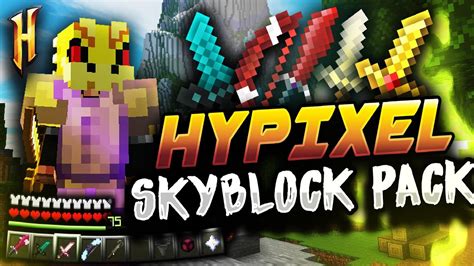 The Best Hypixel Skyblock Texture Pack 16x Fps Boost Youtube