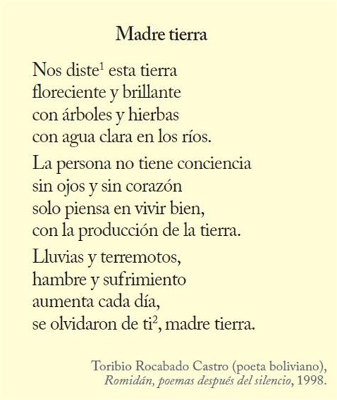 Poema A La Madre Naturaleza Facebook Consulte La Portada De El País