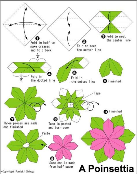Flower Origami Step By Step Instructions