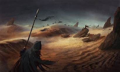 Dune Herbert Frank Desert Artwork Concept Sci
