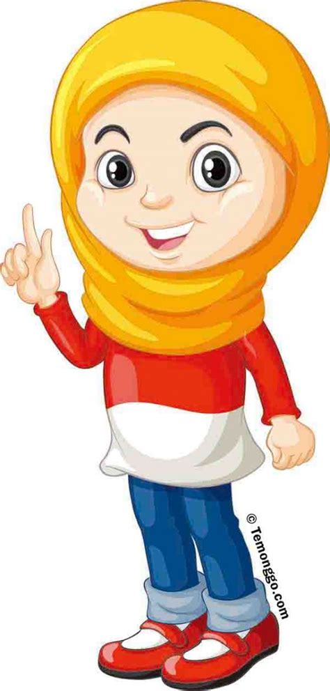 Gambar Kartun Orang Berhijab Imagesee