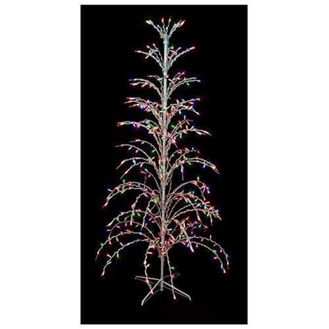 6 White Lighted Christmas Twig Tree Outdoor Yard Art Decoration