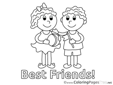 Friendship Day Coloring Pages At Free Printable
