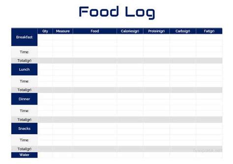 This is where you may need professionally designed google slides templates and themes! 30+ Food Log Templates - DOC, PDF, Excel | Free & Premium ...