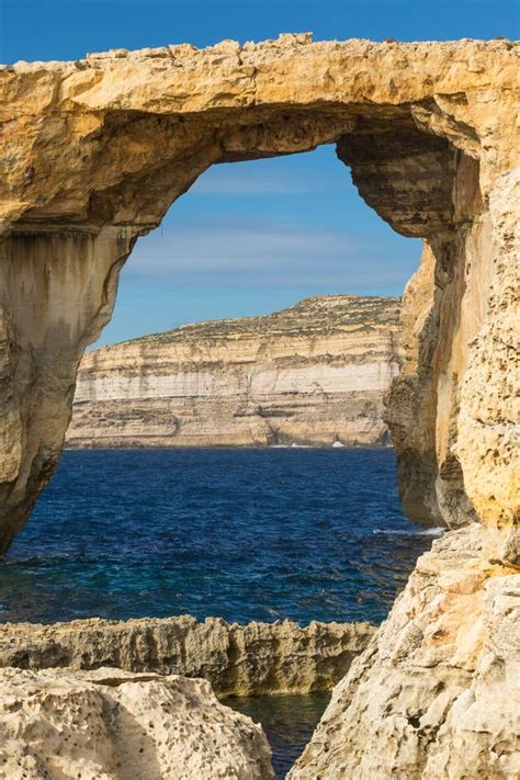 Azure Window Gozo Island Malta Stock Image Image Of Scene Natural