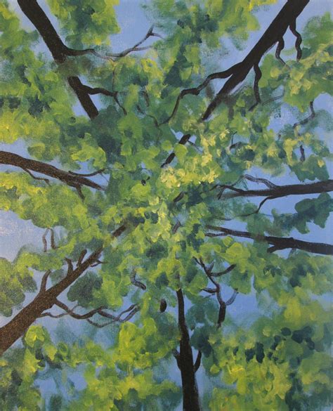 Laying Under The Trees Painting Paint Nite Tree Painting