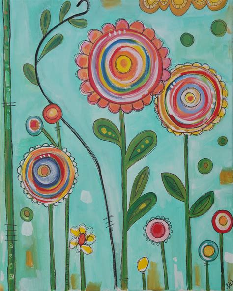 Learn How To Paint Pictures Like These Whimsical Flowers At Big Cedar S