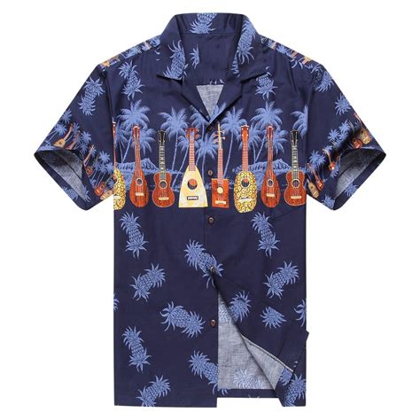 Music Made In Hawaii Mens Hawaiian Shirt Aloha Shirt Cross Ukulele