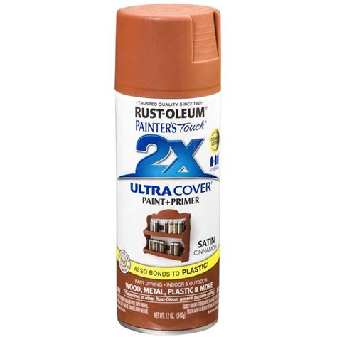 Rust Oleum 12 Oz 2x Satin Cinnamon Spray Paint And Primer 249084