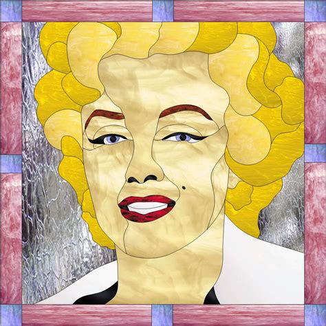 Marilyn Monroe Leaded Stained Glass Window Panel In 2022 Stained