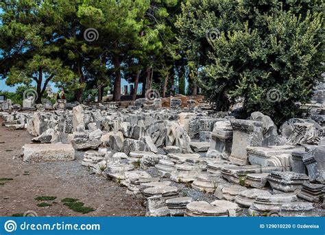 Ancient Ruins At Ephesus Historical Ancient City Editorial Image