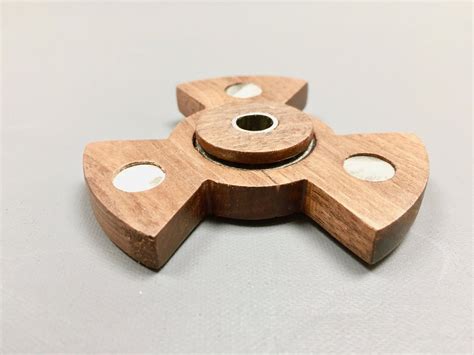 100 Handcrafted Hand Fidget Spinner Walnut Wood Etsy Uk Wooden