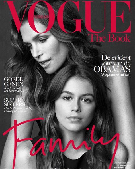 Синди Кроуфорд и Кайя Гербер на обложке Vogue Netherlands Vogue