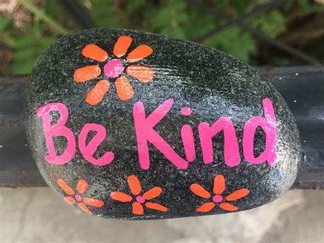 Be Kind Hand Painted Rock By Caroline The Kindness Rocks Project Rock