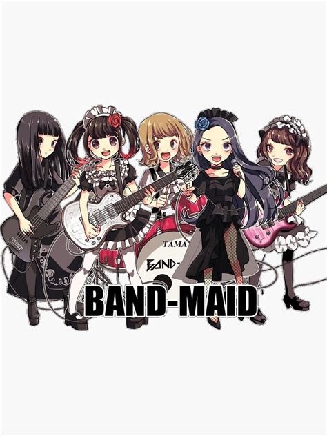 Band Maid Cute Animes Sticker By Get Jinxed Redbubble