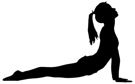 Yoga Pose Silhouetter With