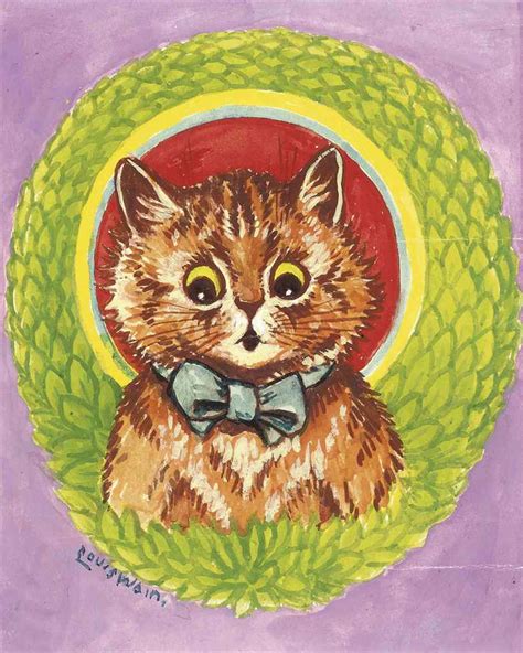 Louis William Wain 1860 1939 The Psychedelic Kitten Christies