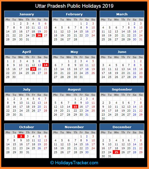 This page contains a national calendar of all current year public holidays for malaysia. Uttar Pradesh (India) Public Holidays 2019 - Holidays Tracker