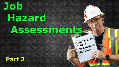 Job Hazard Assessment Pt A Hazard Assessment Training Video Youtube